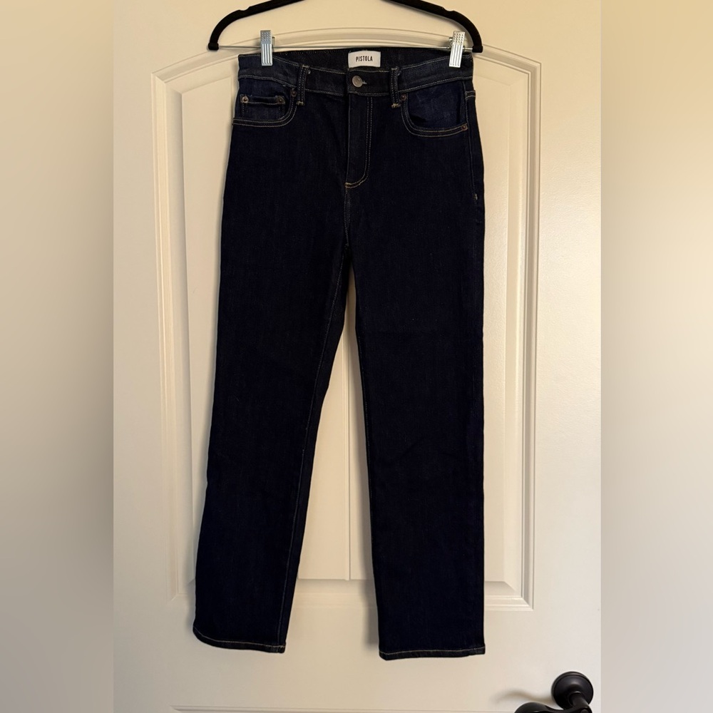 Pistola Women's Dark Blue Straight Jeans